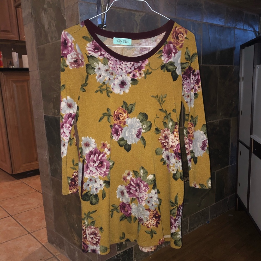 Floral Sweater Dress